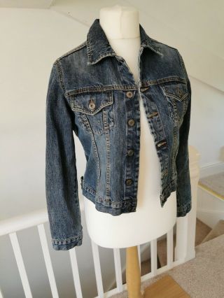Jeff & Co Size 14 Vintage Denim Jacket With Button Detail Great