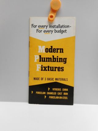 Vintage - Crane Plumbing And Heating - Modern Plumbing Fixture Booklet - 1955