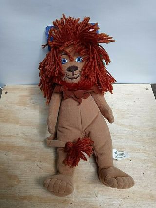 The Cowardly Lion Wizard Of Oz Nanco Plush Doll Sugar Loaf Warner Bros Nwt 13 "