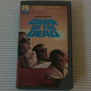 Dawn Of The Dead Vhs 1977 Vintage Clamshell Tape Horror Film Movie Suspense