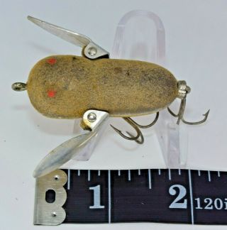 Vintage Heddon 1 - 7/8 " Tiny Crazy Crawler Gray Mouse 7gr Surface Fishing Lure
