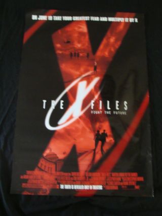 X - Files Fight The Future Movie Poster David Duchovny Gillian Anderson D