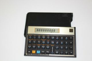B33 Vintage Hewlett Packard Hp 12c Financial Calculator With Sleeve Battery