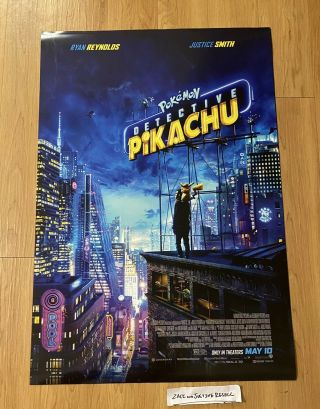 Pokemon Detective Pikachu Movie Poster 27x40 D/s
