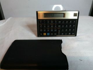 Vintage Hp - 12c Programmable Financial Calculator W/ Case And Batteries