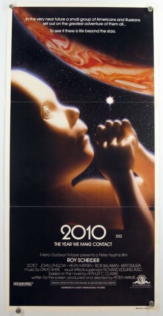 2010 The Year We Make Contact Roy Scheider Helen Mirren Orig Aus Daybill 1984