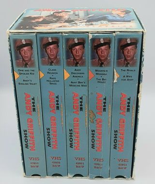 Vintage The Andy Griffith Show 5 Boxed Set 1996 Vcr Vhs Tapes Tv Episodes