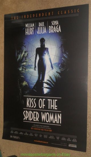 Kiss Of The Spider Woman Movie Poster Ss 27x40 R2001 Sonia Braga 1985 Film