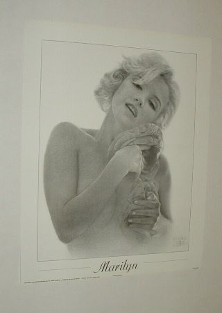 Marilyn Monroe Litho Print Poster - 16x20 - Romeo Lopez - 1989