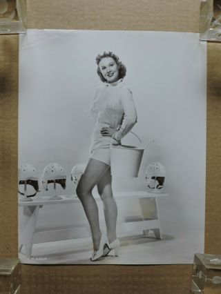 Virginia Mayo Leggy Pinup Fashion Portrait Photo 1940 