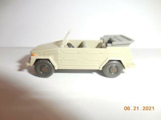 Vintage Wiking Ho 1/87 Scale Vw 181 Volkswagen The Thing In Tan With Top Down