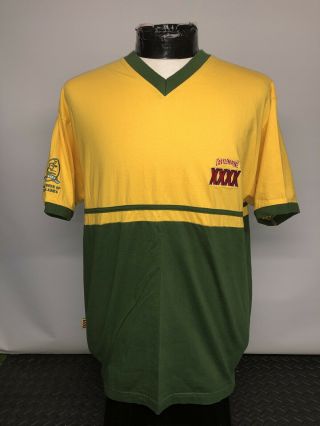Australia Wallabies Vintage Castlemaine Xxxx Rugby Union Promo T Shirt Size Xl