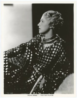 1930s Art Deco Glamour Photograph Mona Barrie In Rene Hubert Fashions