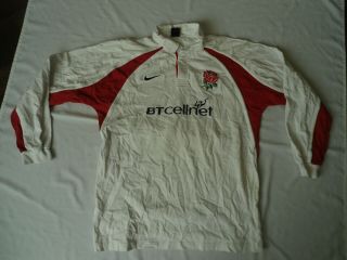 Vintage England Nike Bt Cellnet Jersey Shirt Large