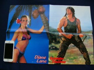 143.  1980s Diane Lane Sylvester Stallone / Mel Gibson 李 賽鳳 Moon Lee Japan Poster