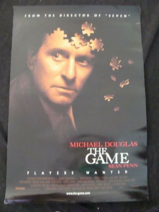 The Game Movie Poster Michael Douglas D/s One Sheet