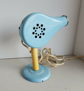 Vintage Handy Hannah Hair Dryer With Stand - Baby Blue - Hot & Cold - 695