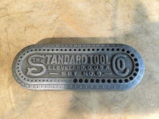Vintage Standard Tool Co.  Drill Bit Index 8 Machinist