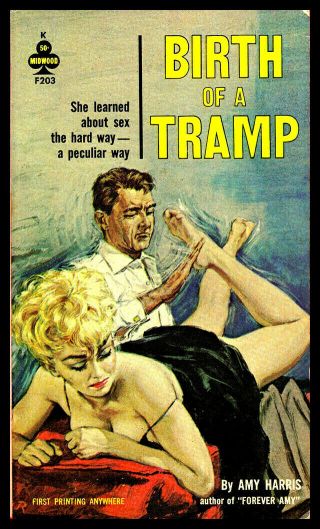 Birth Of A Tramp Fridge Magnet 6x8 Sexy Pulp Fiction Art Poster Canvas Print
