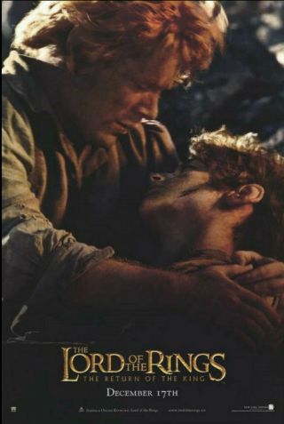 Lord Of The Rings Return Of The King 27 X 40 Movie Poster D/s Sam & Frodo