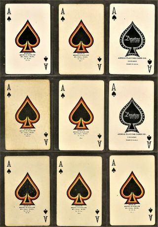 9 Vintage Aces Of Spades Pinup Playing Cards Nmint 1940s - 60s 6 Gil Elvgren