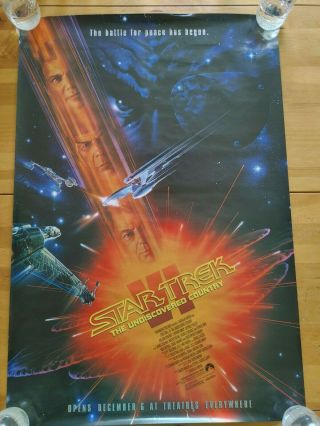 Star Trek Vi The Undiscovered Country 1991 Double Sided Ds 27x40 Poster