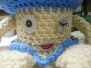 Vintage Knitted/crocheted Toilet Paper Roll Cover,  Unique,  Great