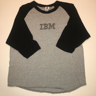 Vintage Ibm Computers Software Internet Promo Graphic 3/4 Sleeve Tshirt Sz L