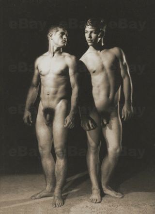 13x18cm Artprint Vintage Photo Male Nude 1900s Mans In The Studio Gay Int 5629