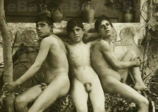 13x18cm ArtPrint Vintage photo male nude 1900s Wilhelm von Gloeden Gay Int 0010 2