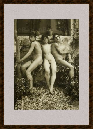 13x18cm ArtPrint Vintage photo male nude 1900s Wilhelm von Gloeden Gay Int 0010 3