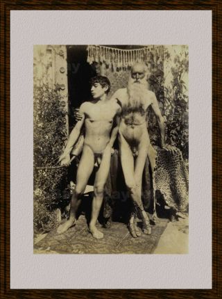 13x18cm ArtPrint Vintage photo male nude 1900s Wilhelm von Gloeden Gay Int 0023 3