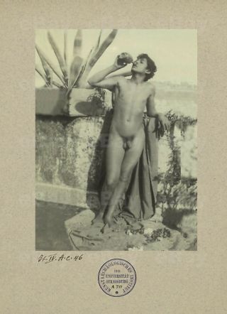 13x18cm Artprint Vintage Photo Male Nude 1900s Wilhelm Von Gloeden Gay Int 1160