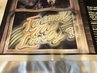 Farewell My Lovely Half Movie Poster 1975 22x28 Robert Mitchum 3