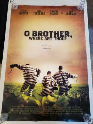 O Brother Where Art Thou Movie Poster 27x40 D/s