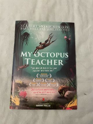 My Octopus Teacher Documentary Fyc Pressbook Netflix Coloring Book