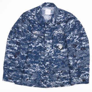 Vintage Us Navy Blue Digital Camo American Apparel Shirt Size Men 
