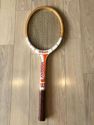 Vintage/wilson Junior Sovereign 4 - 1/4 “ Tennis Racket 26” Total With Cover
