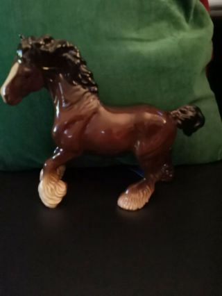 Large Vintage Galloping Beswick Shire Horse