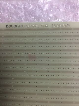 Douglas Electronics Vintage Plug Board 32 - DE - STD Card Edge Connector 2