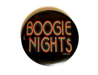 Vintage 1997 Boogie Nights Movie Promo Button - Mark Wahlberg Dirk Diggler Pin