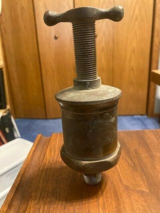 Vintage Brass Grease Cup.  Michigan Lubricator Co.  Detroit