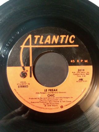 Chic Le Freak Savoir Faire 45 Rpm Record 1978 Ex Vintage Vinyl 7 " Disco Funk Out