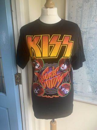 Ladies Kiss Vintage Band Tour T Shirt Tee Top 2010 Vintage Sonic Boom Size M