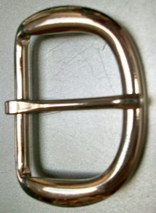 Vintage Rounded Chrome Belt Buckle For 1 1/2“ Belt