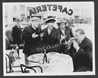 8x10 Photo The Three Stooges Moe & Curly Howard Larry Fine Cafeteria