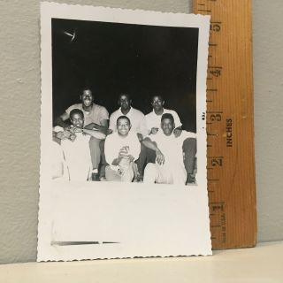 Vintage Photo African American Group Of Young Men Pioneer Pavilion 50 