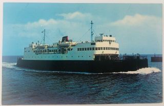 Vintage M.  V.  S.  Confederation Passenger And Car Ferry Canada 1970