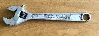 Vintage 8 " Snap - On Blue Point Adjustable Wrench - Alloy Steel - U.  S.  A.  Kenosha