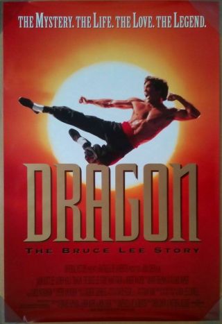 Dragon Bruce Lee Story 27x40 Theater Double Sided Movie Poster
